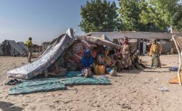 January 2018: A family that's just arrived at the IDP camp in Monguno, north-east Nigeria. [ © Maro Verli/MSF ]