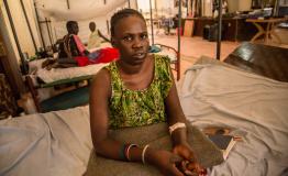 Martha, a pseudonym, is a 27-year-old woman living in the Malakal Protection of Civilian (PoC) site, in north-east South Sudan [ © MSF / Igor Barbero ] 