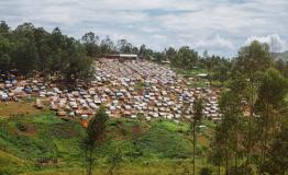 Internally displaced people's camp in the territory of Djugu in Ituri, DRC