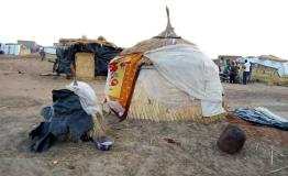 Displaced families live in makeshift shelters in Fada, Eastern Burkina Faso.