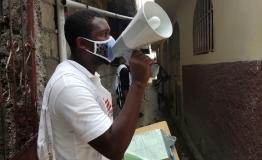 A health promoter in Martissant , Port-Au-Prince, Haiti © MSF/Lunos Saint-Brave