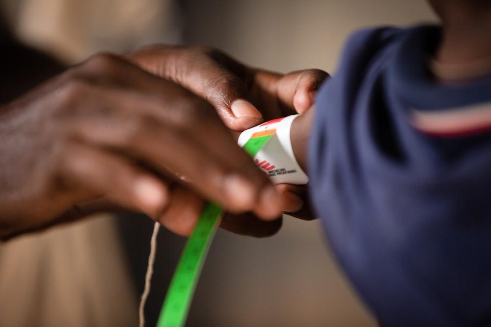 Screening of a kid in Dagahaley Refugee camp, Dadaab
