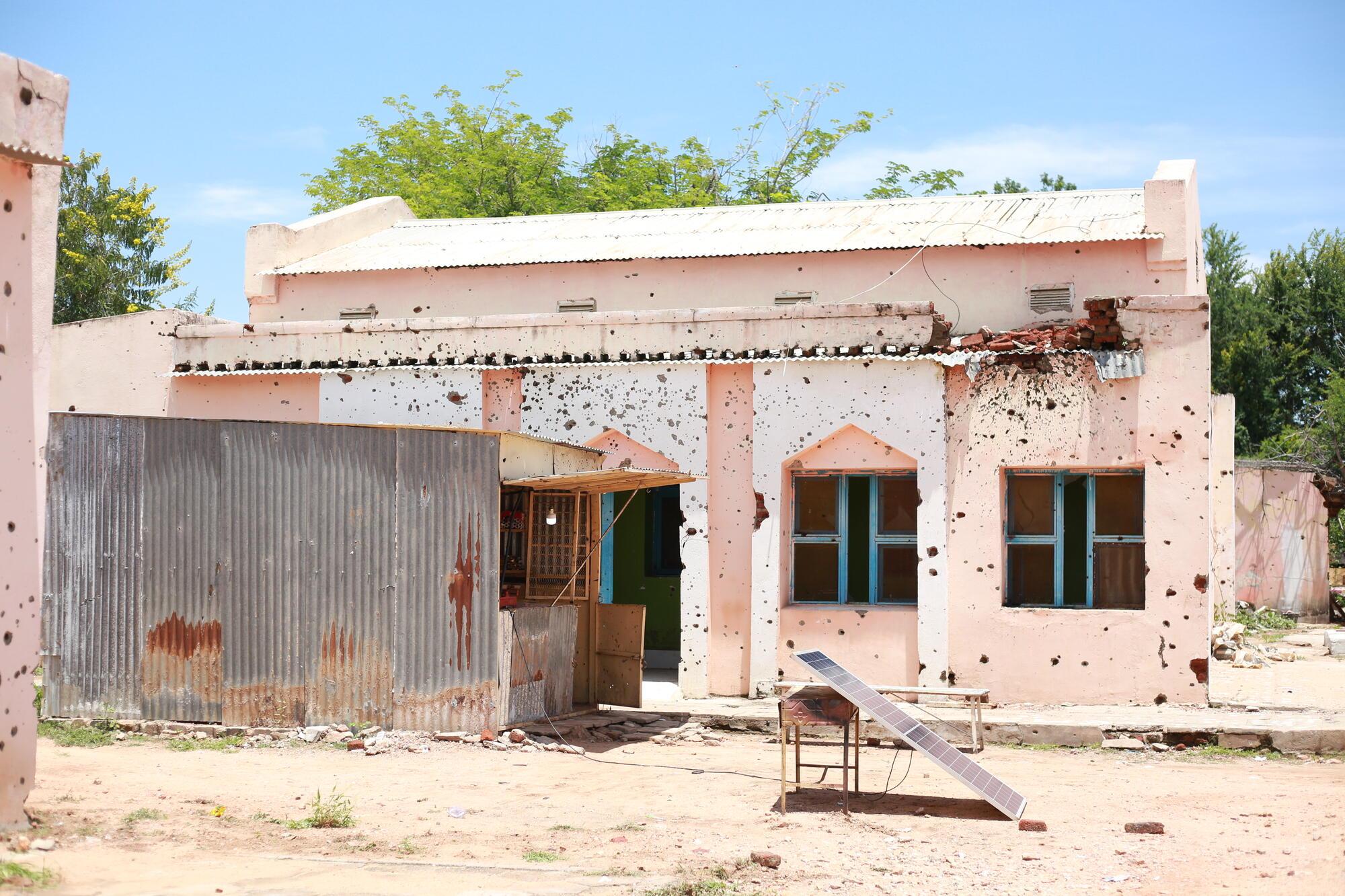 Destruction at the Nyala Teaching hospital in Sudan, 5 September 2024. 