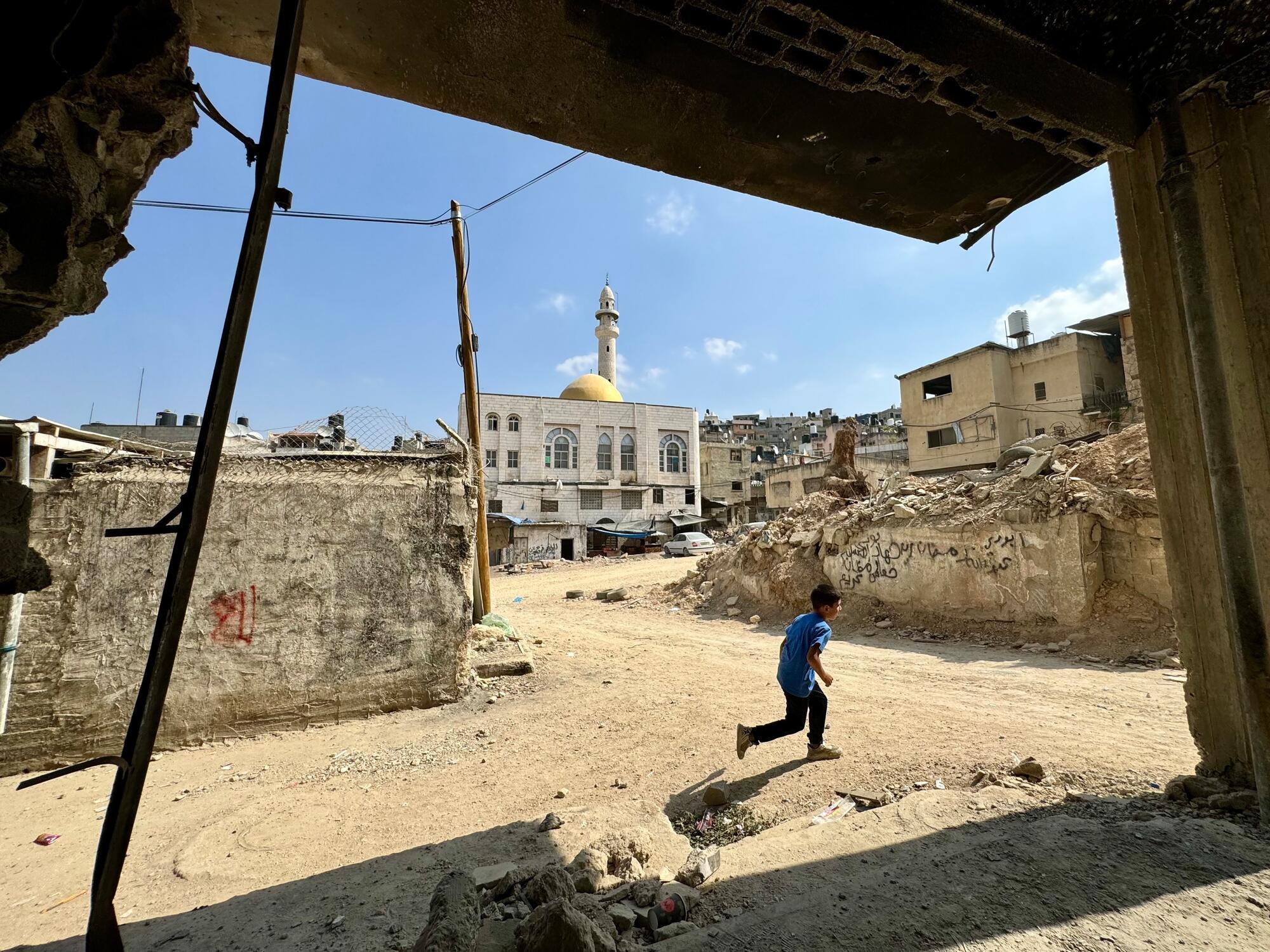 At Nur Shams camp in Tulkarem, West Bank, Palestine