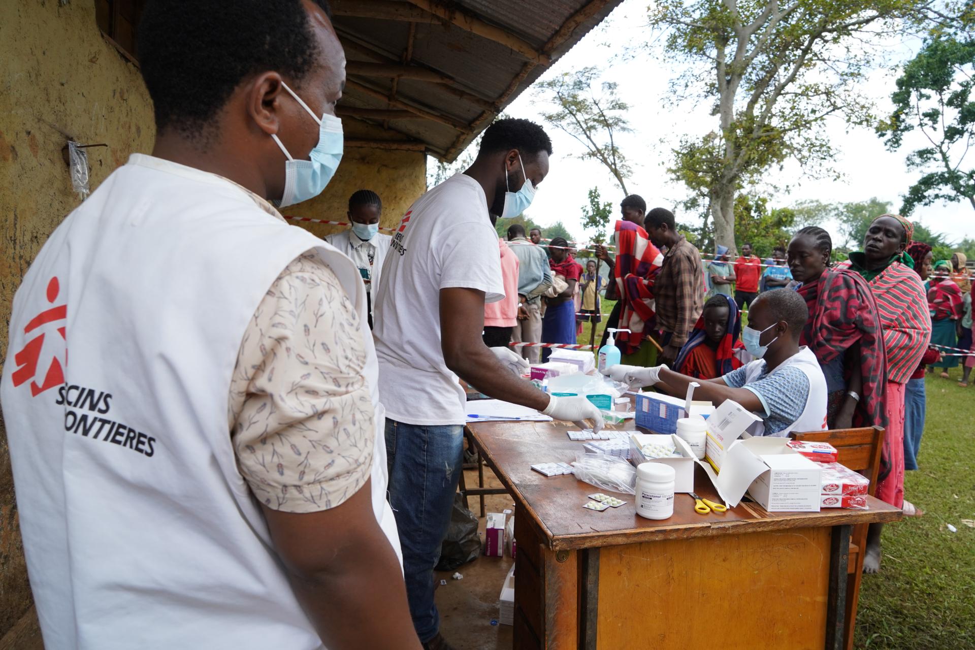 Testing for malaria in West Omo