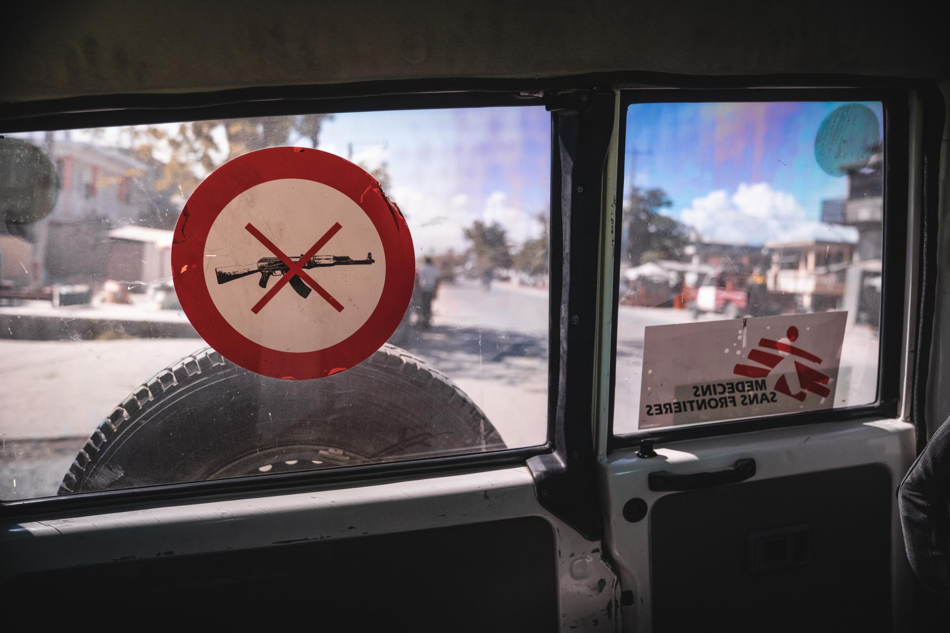 The view from an MSF vehicle in southern Haiti. 