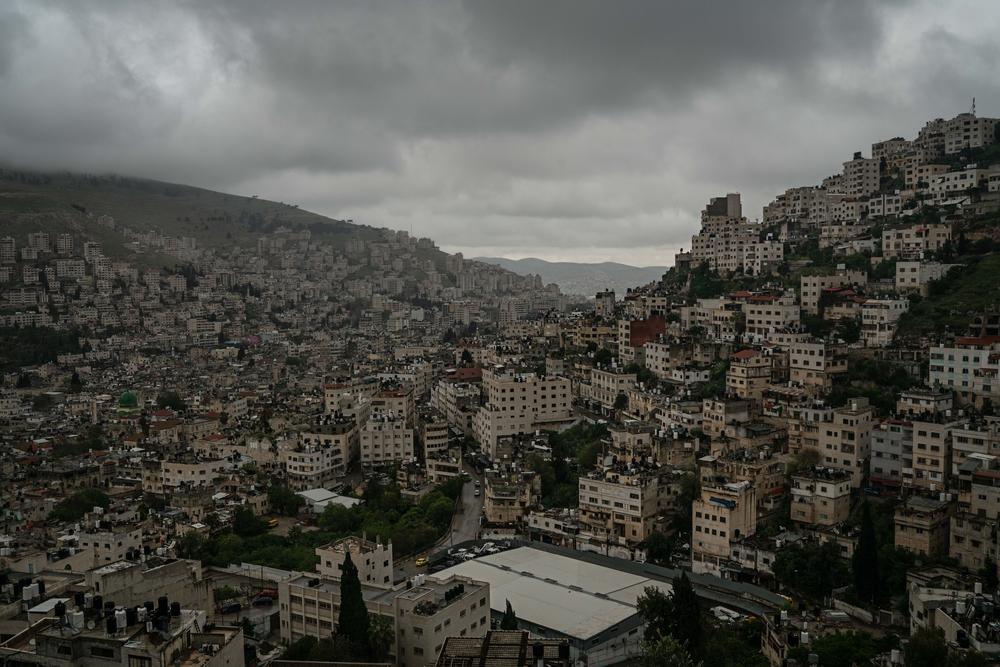 A general view of the city of Nablus on April 12, 2023.