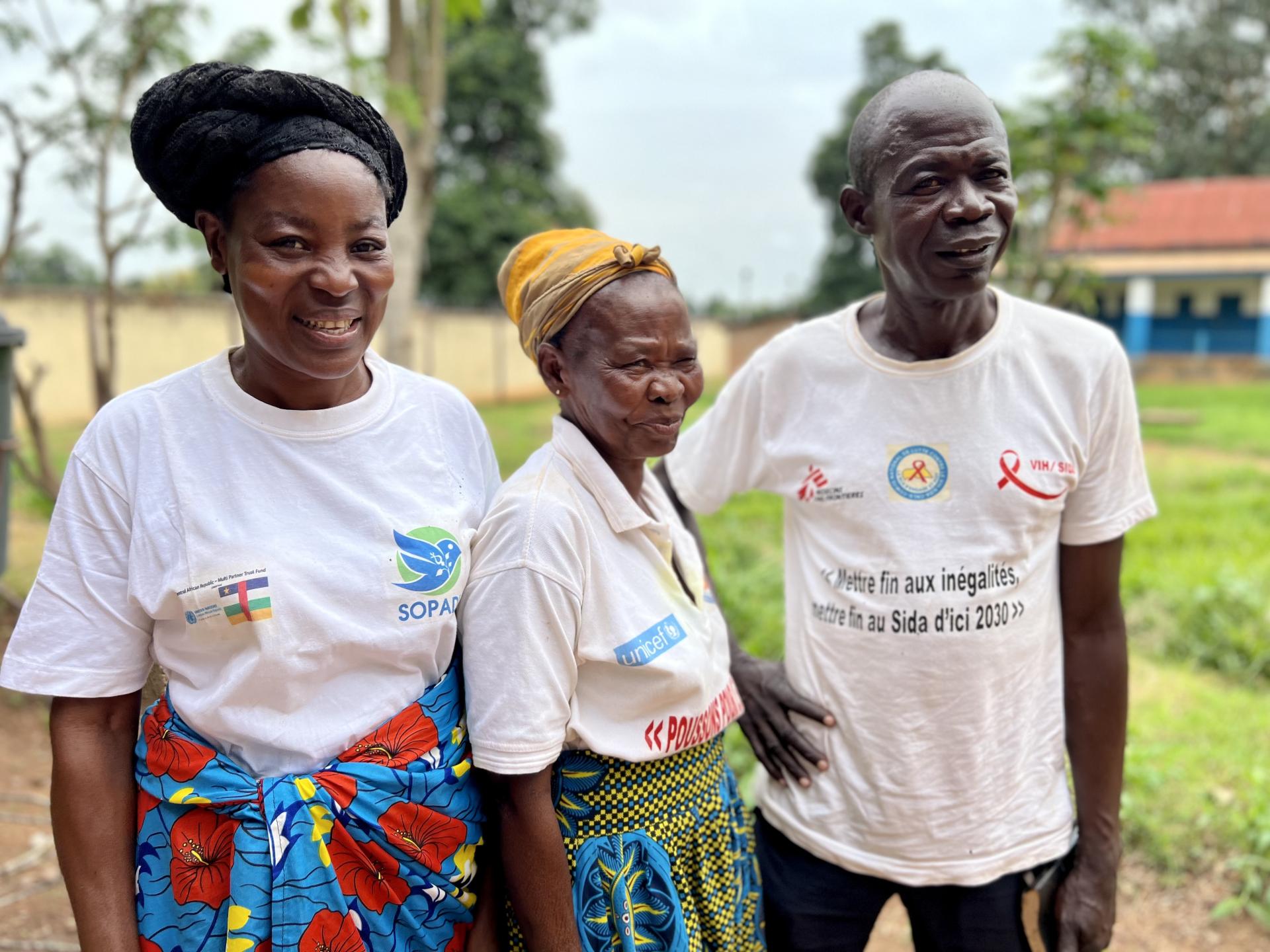 Central African Republic: community aid groups help HIV patients to live openly and confidently