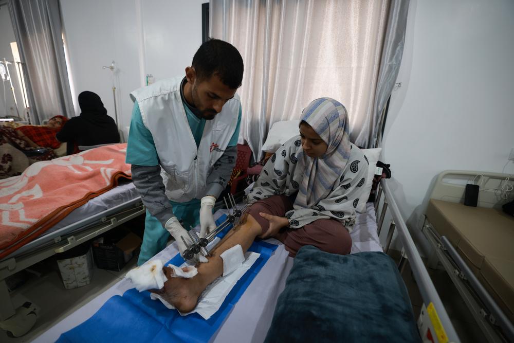 Follow up consultation at Rafah Indonesian Field Hospital, Gaza 