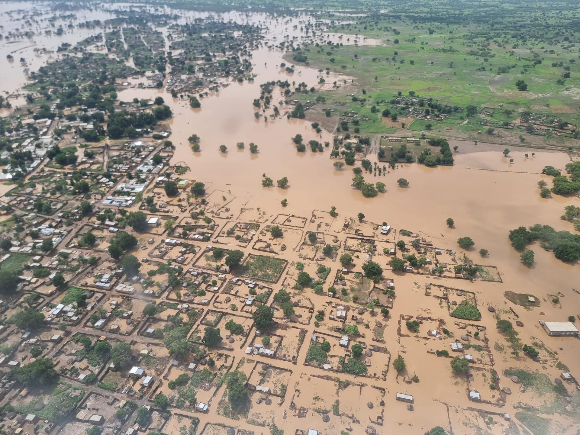 Massive flooding in eastern Chad