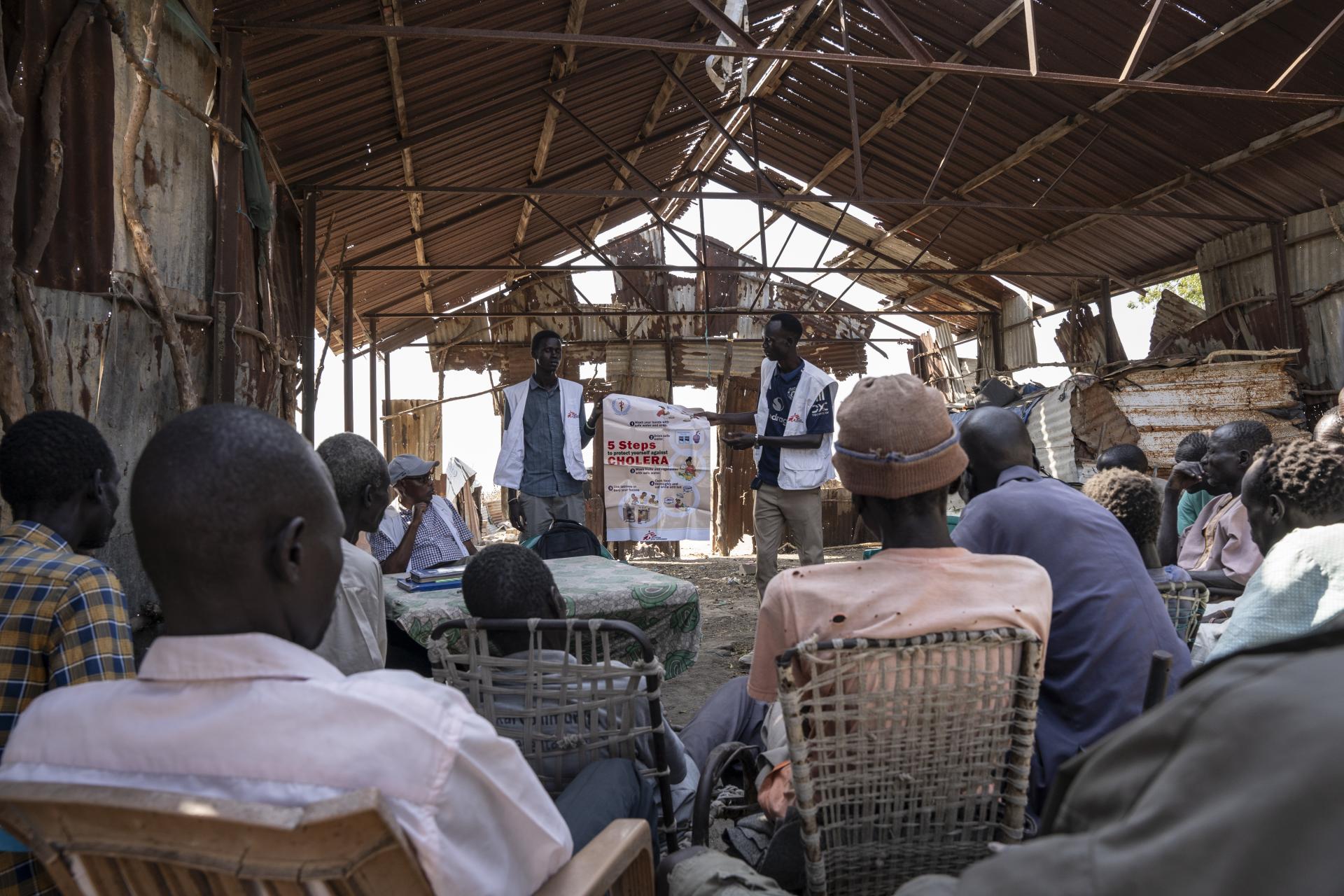  Health promotion session about cholera prevention