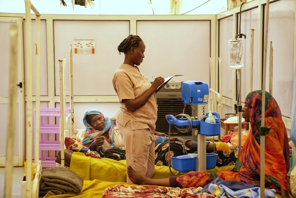 MSF clinic in Um Rakuba camp