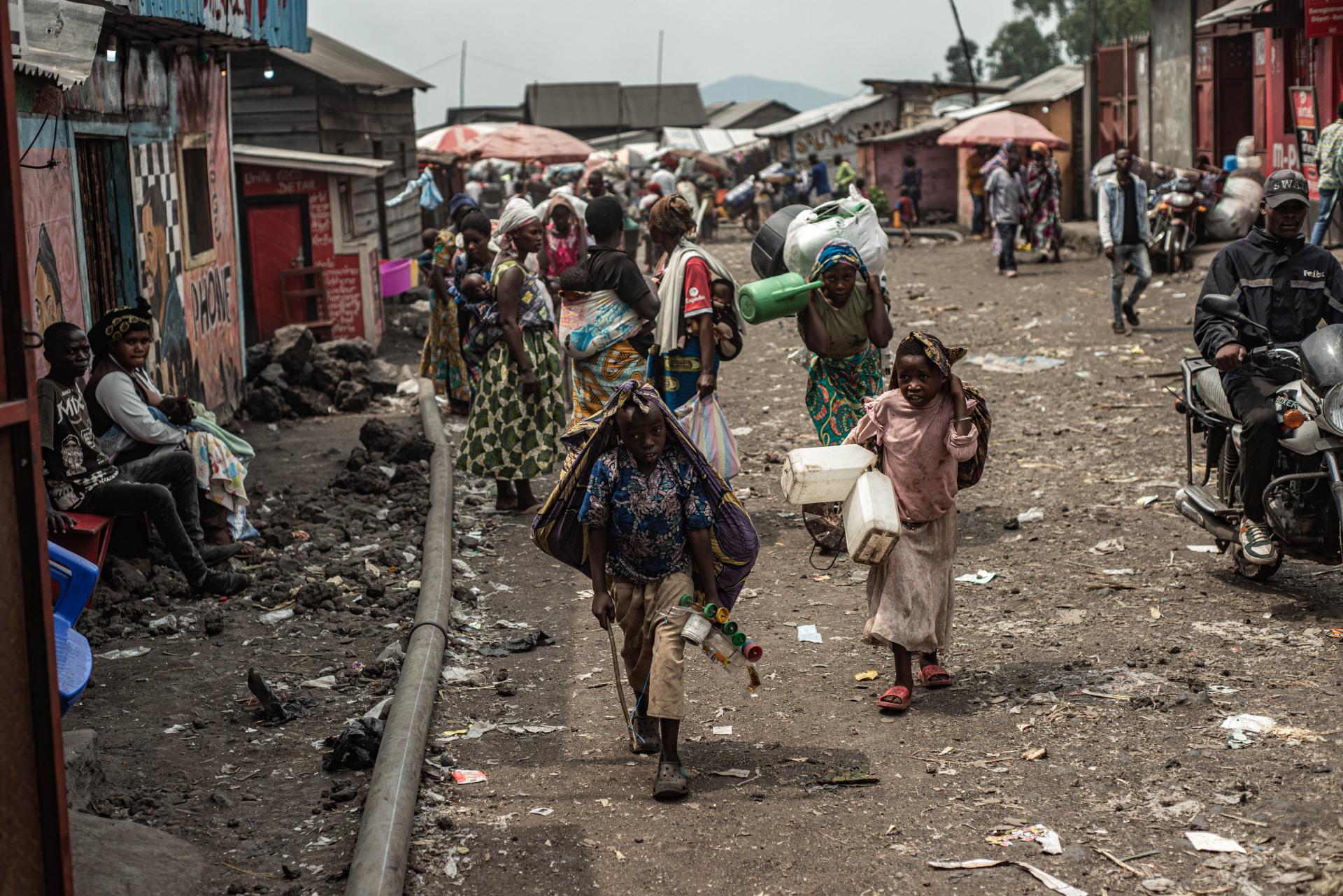 IDP leaving camps around Goma