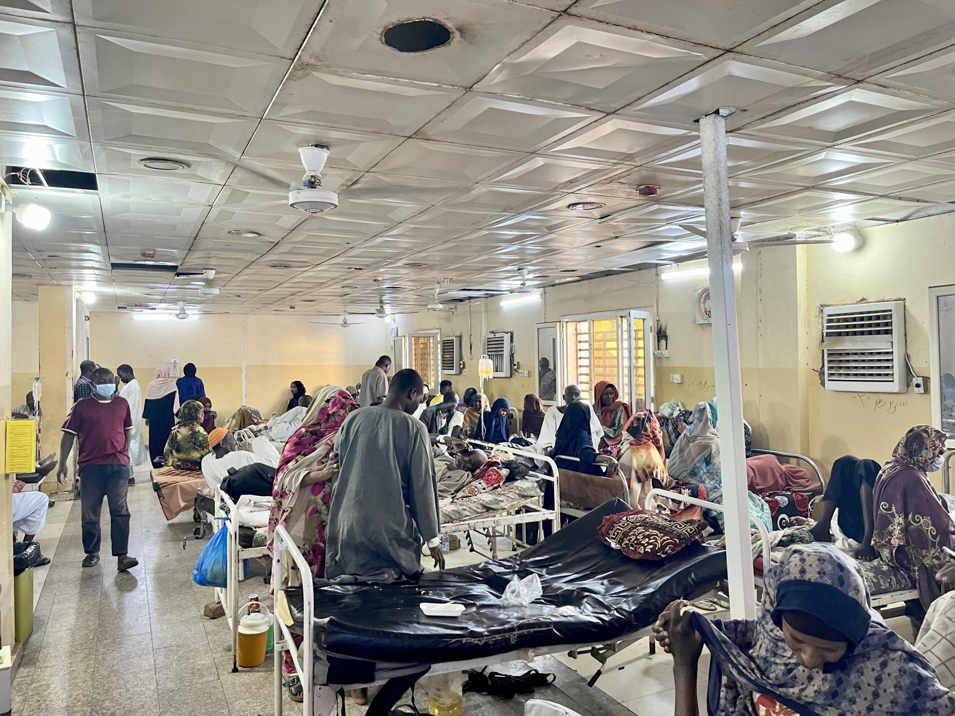 Emergency room at Al Nao hospital, supported by MSF in Omdurman, Khartoum state.