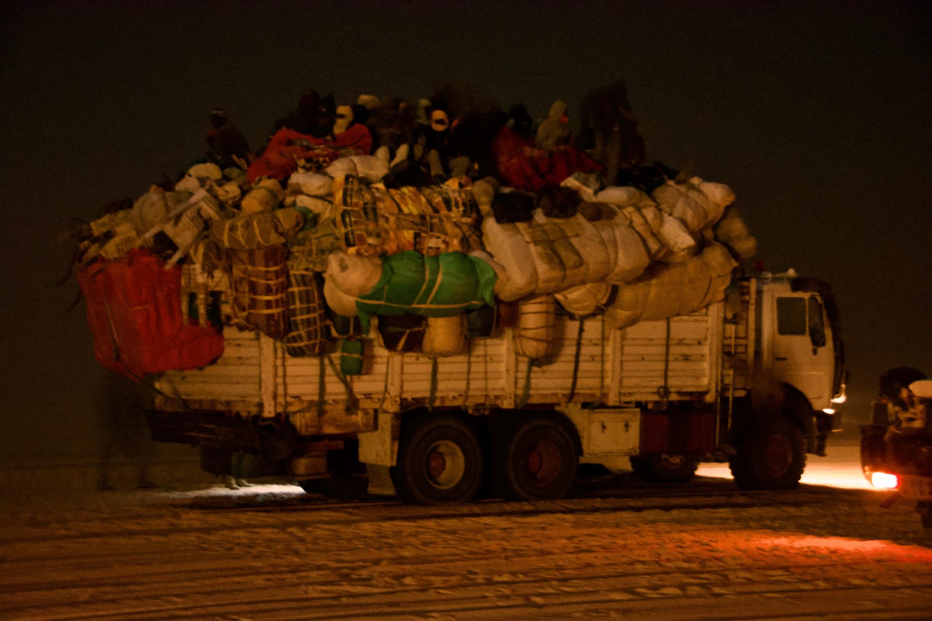 On the road to Libya, Dirkou, north-eastern Niger, 2017.