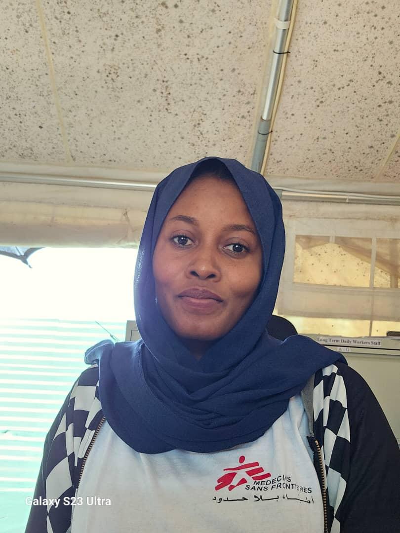 Imtithal Hamid, MSF Human Resource assistant in Sudan.