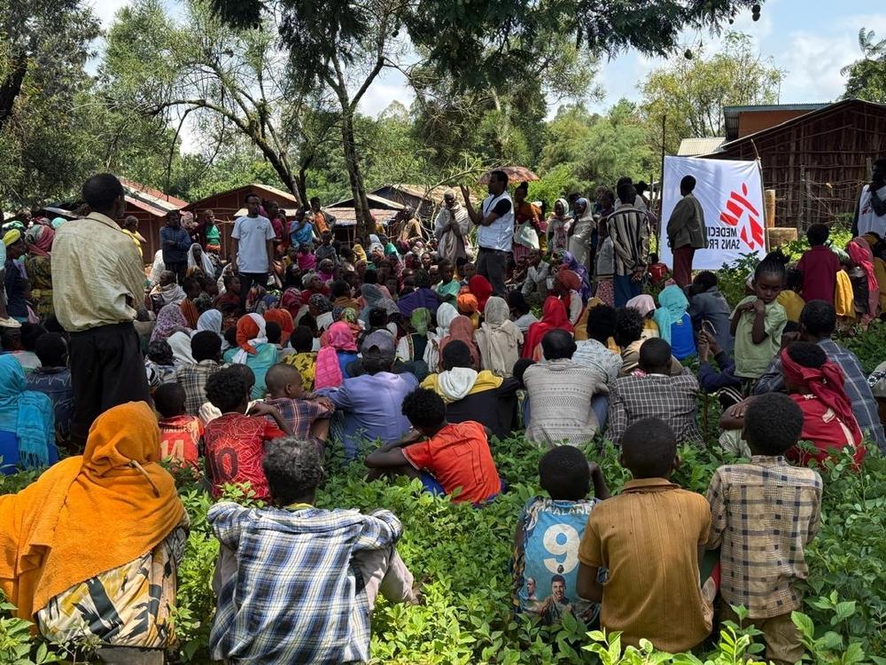Communities waiting for medical consultations at MSF’s mobile clinic in East Wollega, Oromia Region, Ethiopia. July 2026