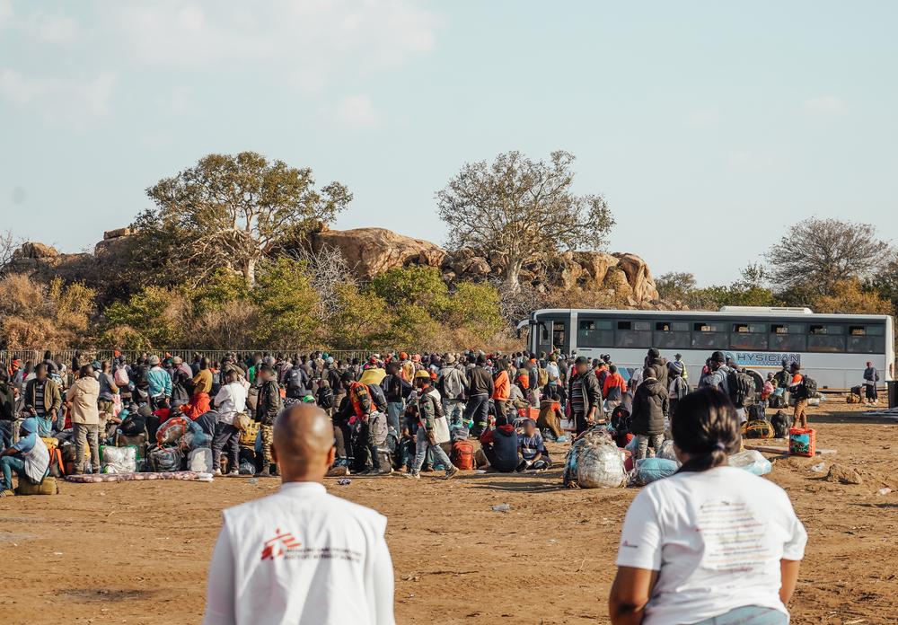 Community engagement is an important part of MSF' effort to encourage displaced people to seek medical to seek medical care before they move on to neighbouring countries 