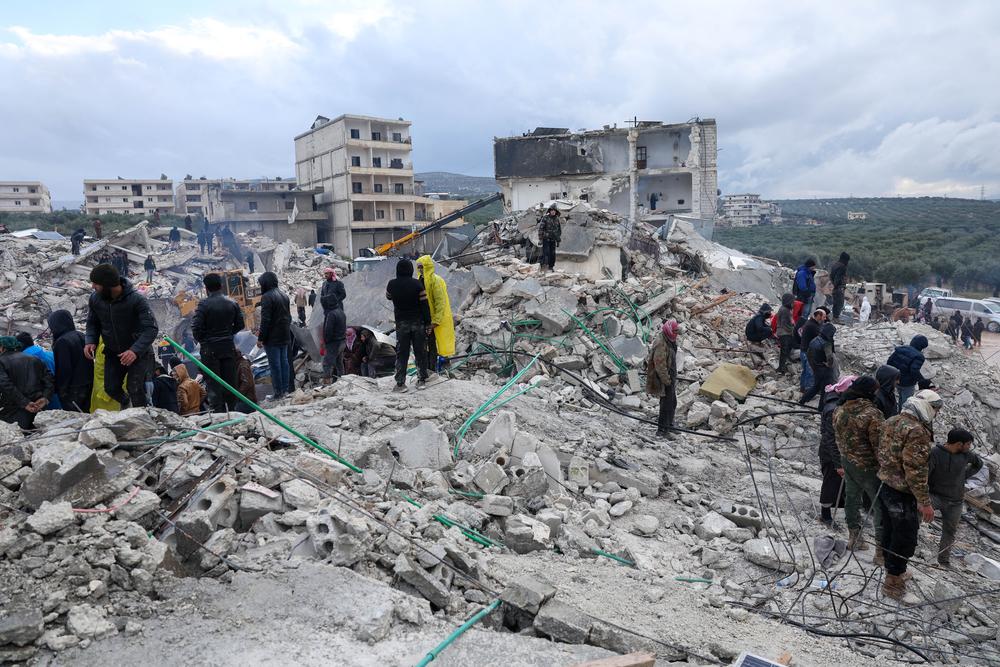 The impact of the earthquake on 6 February 2023. Idlib, Northwestern Syria. [© Omar Haj Kadour]