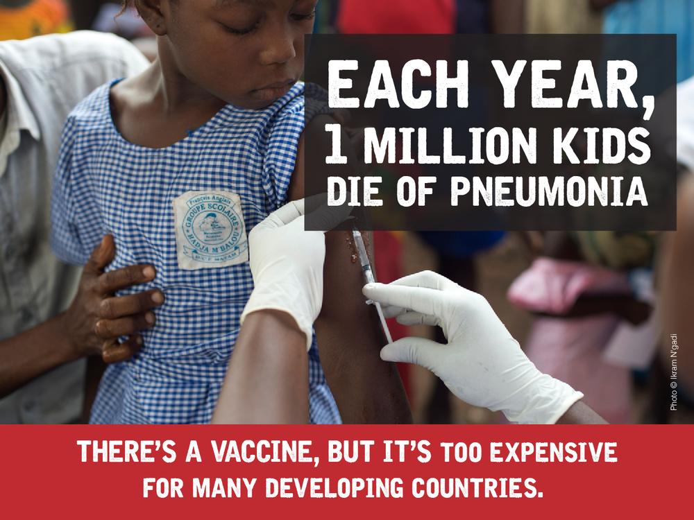 $262 million subsidy should not go to pharma giants Pfizer and GSK for pneumococcal vaccine [Photo: MSF]
