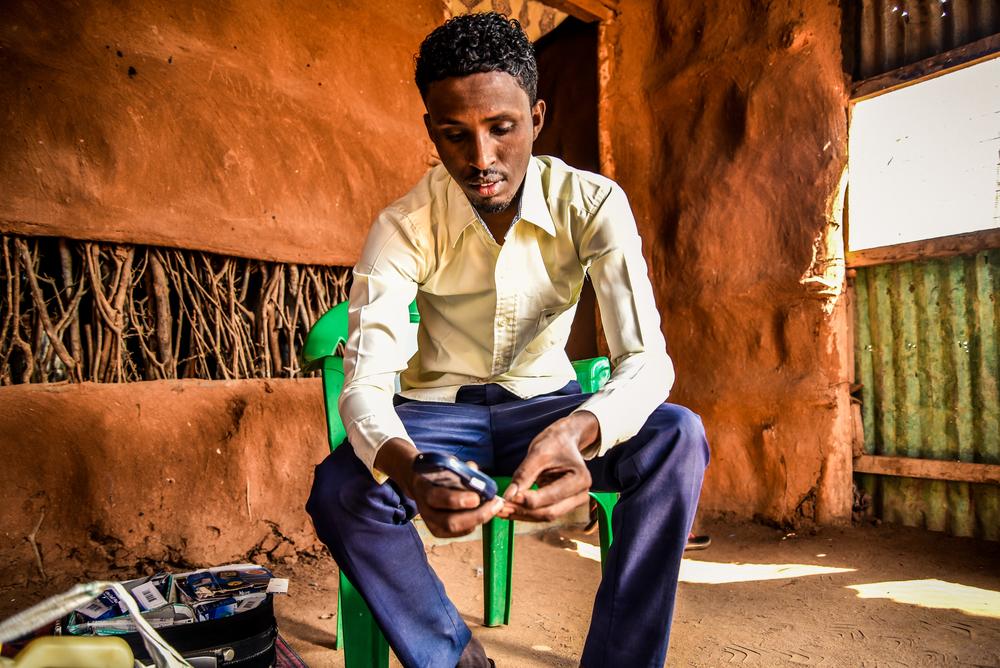  Mohamed Hussein Bule is a school teacher and refugee living with diabetes in Dadaab camp 