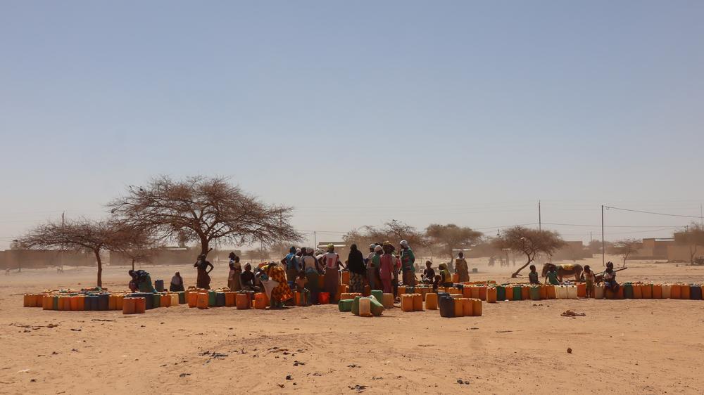 Water distribution site in Djibo, Burkina Faso