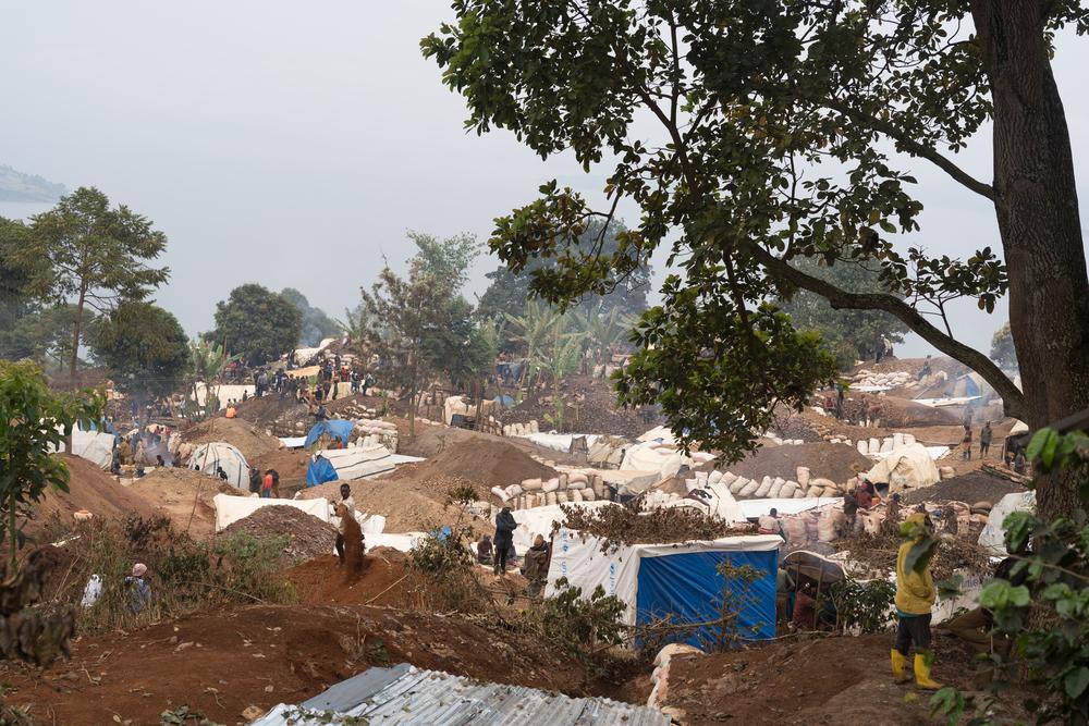 A rapidly growing settlement of makeshift shelters in Lomera, South Kivu, where overcrowding and poor sanitation following a gold rush have triggered a major cholera outbreak.