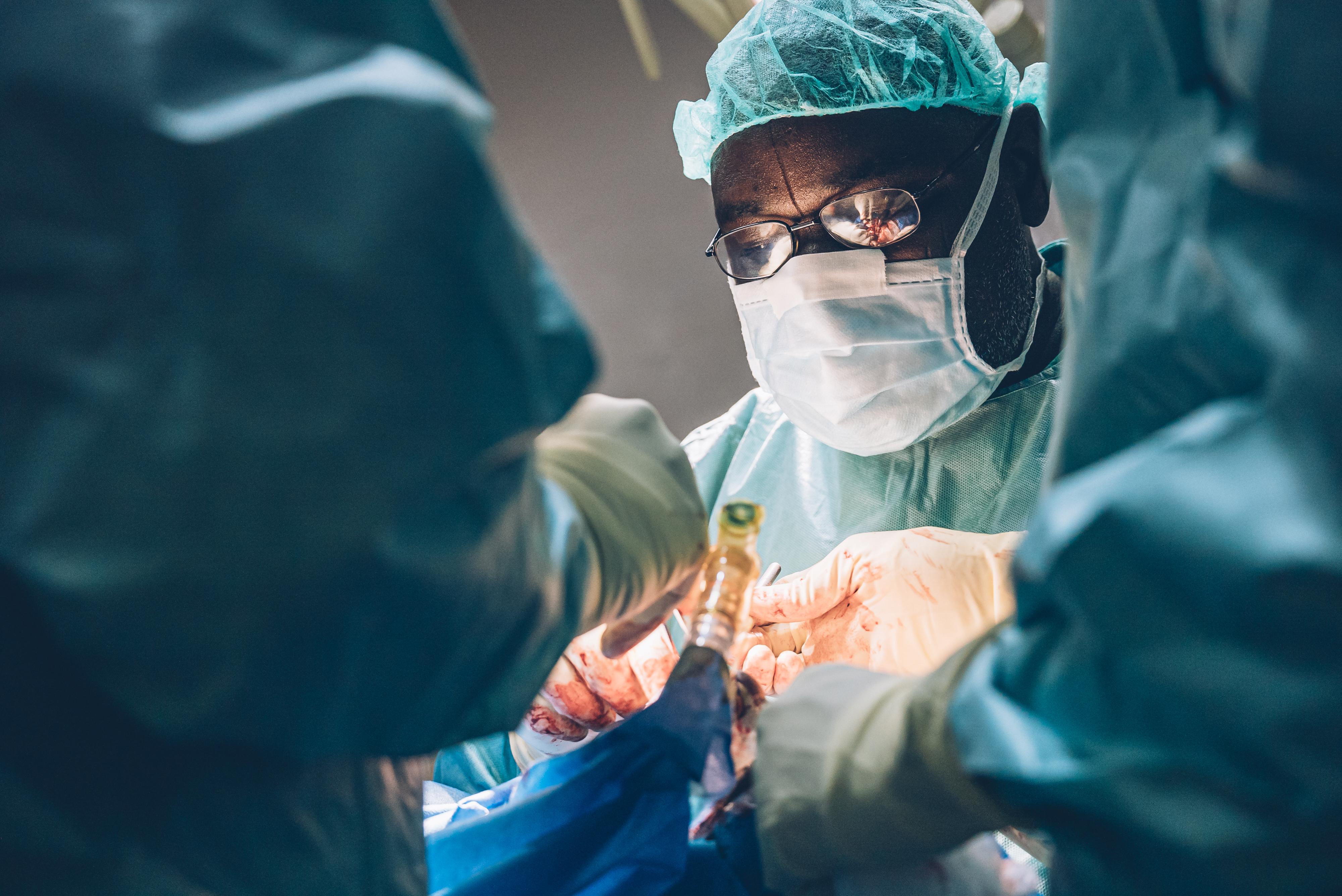 Dr Muhammad Abubakar Lawal, plastic surgeon, is operating at the Noma Hospital in Sokoto, Nigeria. 