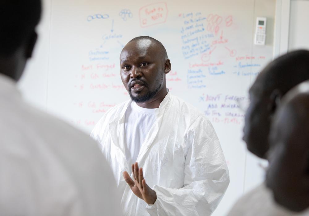 Isaac Mumbere Gibere, MSF Mini-Lab Supervisor, South Sudan