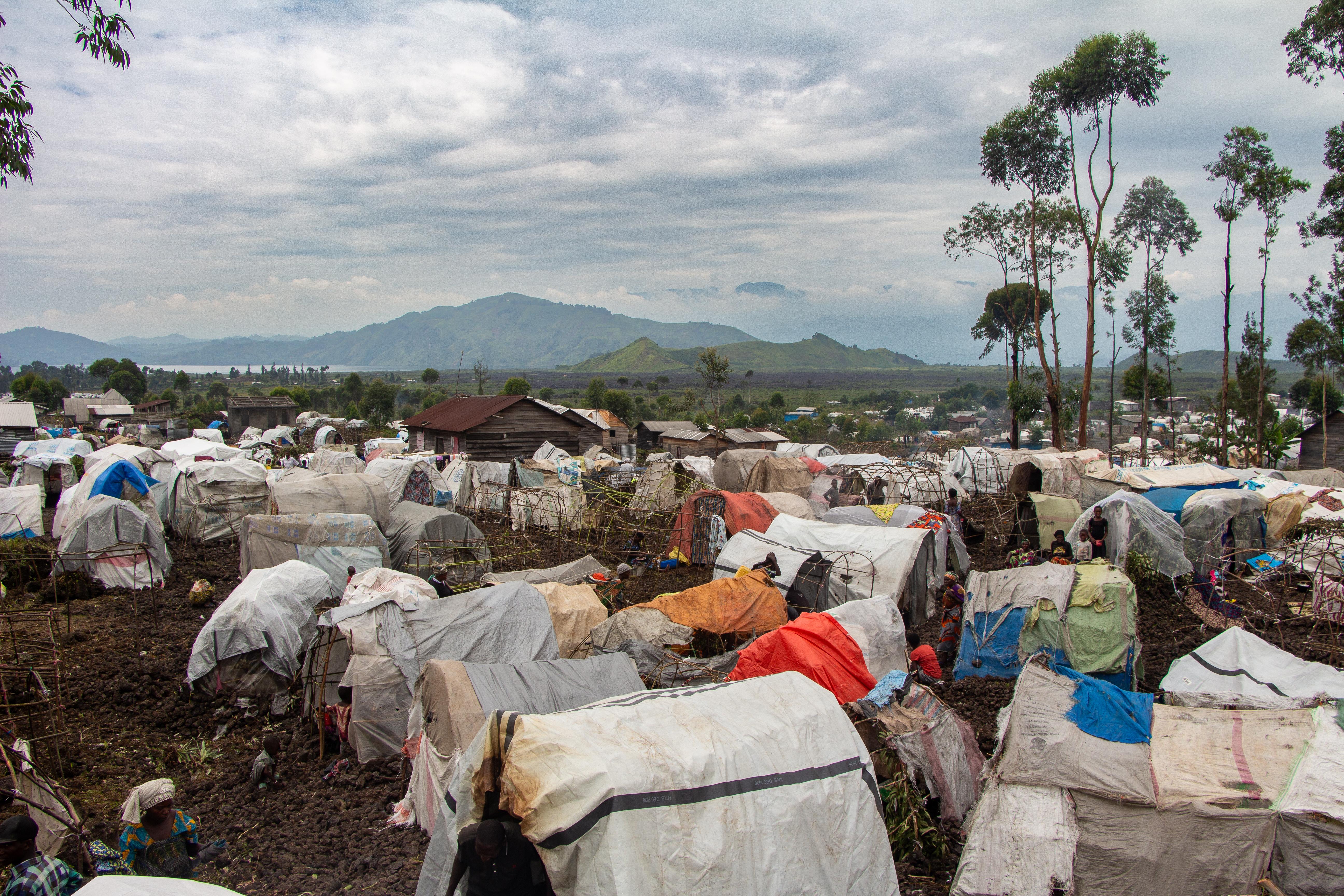 Informal settlement of displaced people 