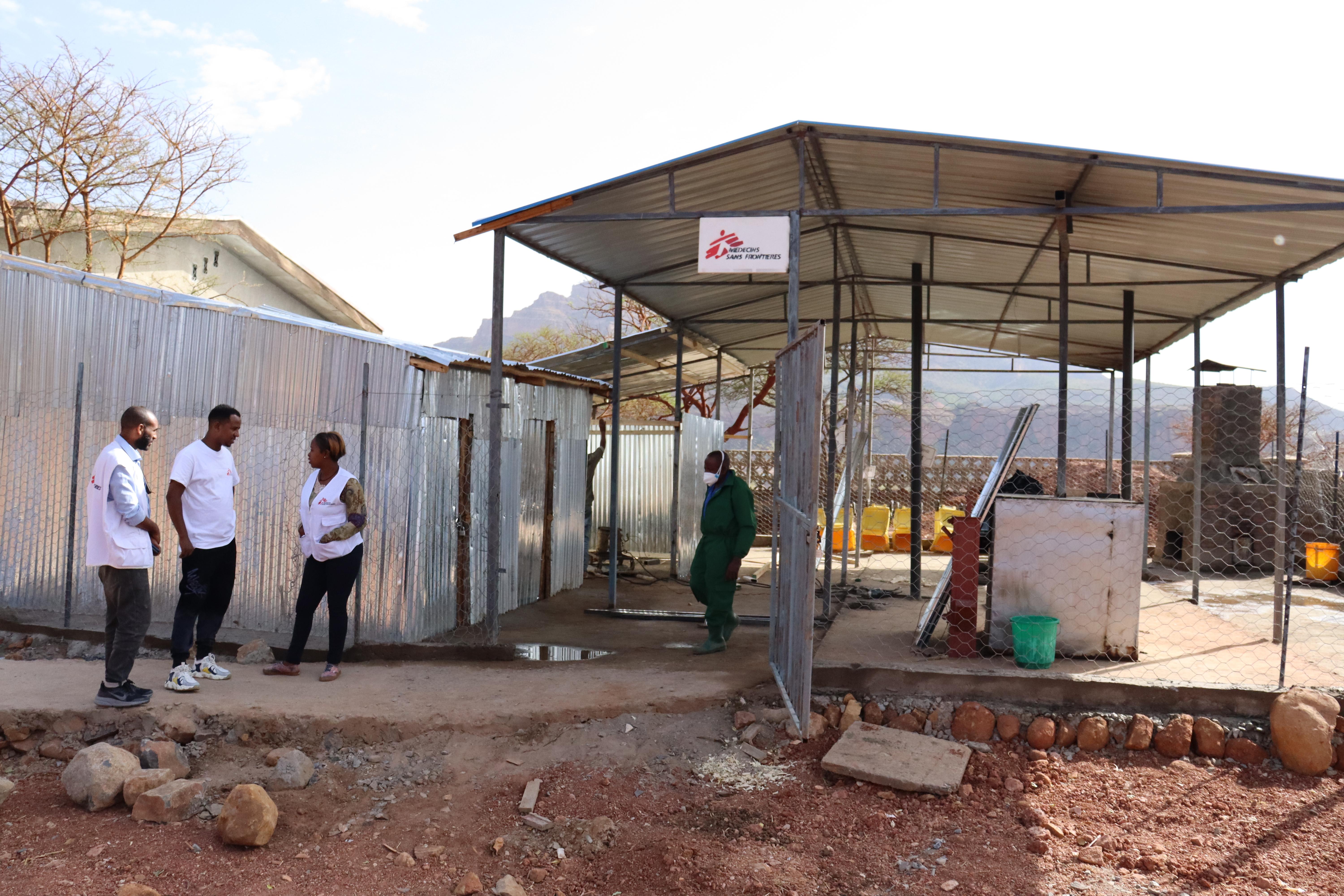 Abi-Adi General Hospital - Waste Management area