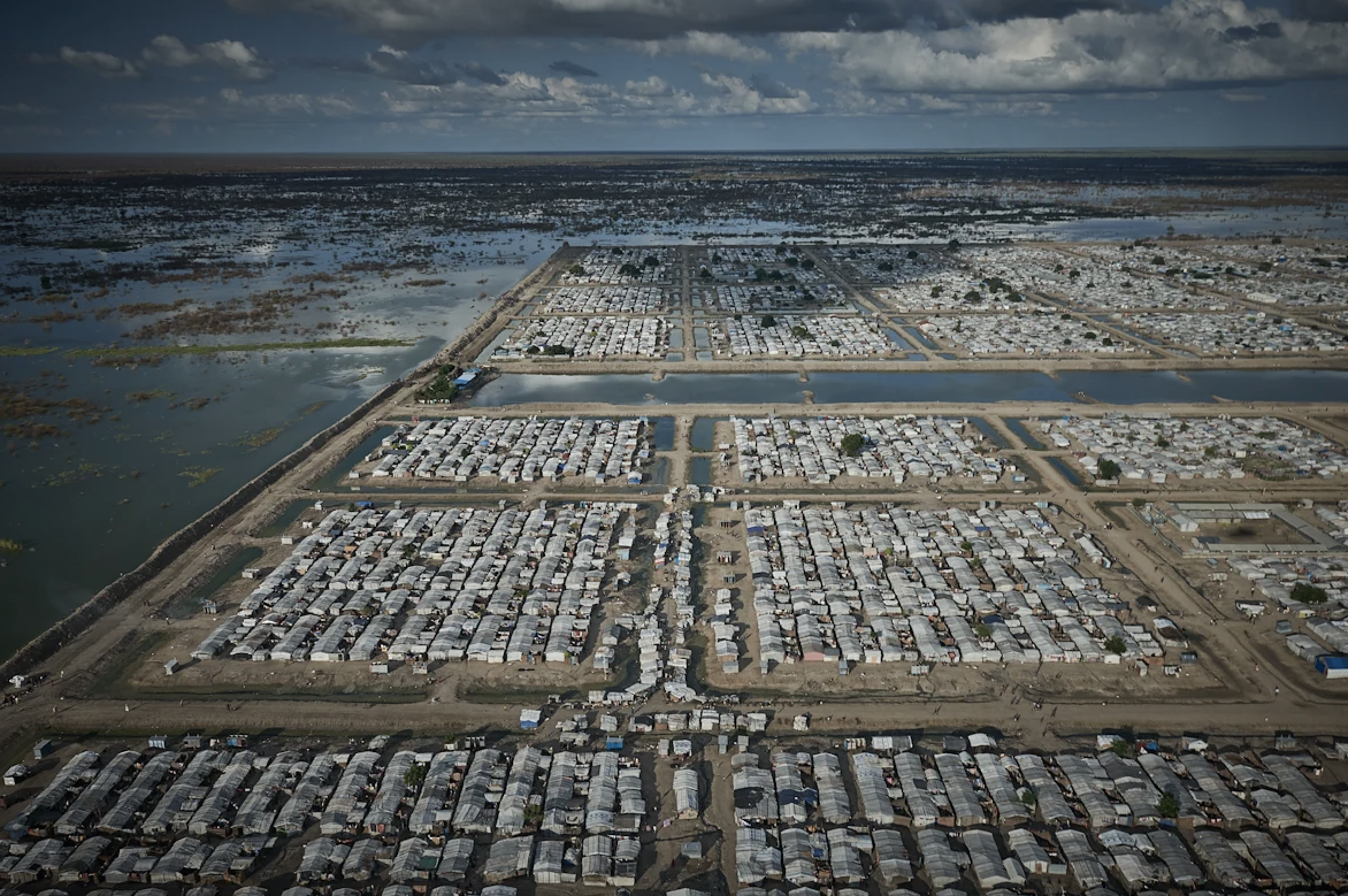 Ariel view of Bentiu camp