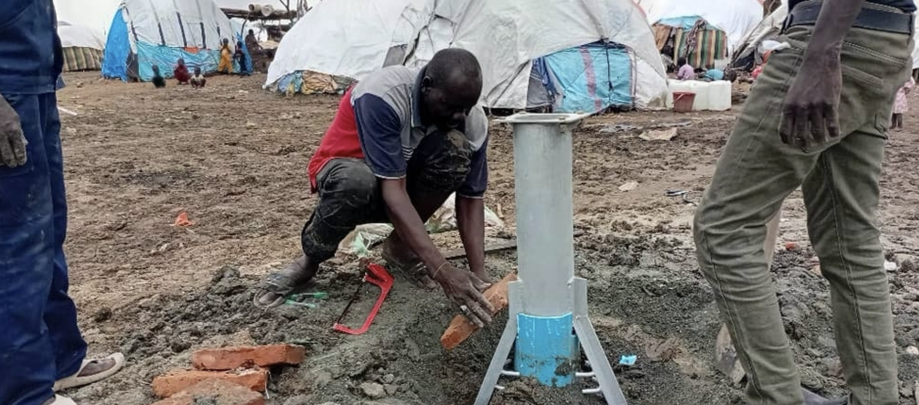 Borehole construction in Al Safa camps