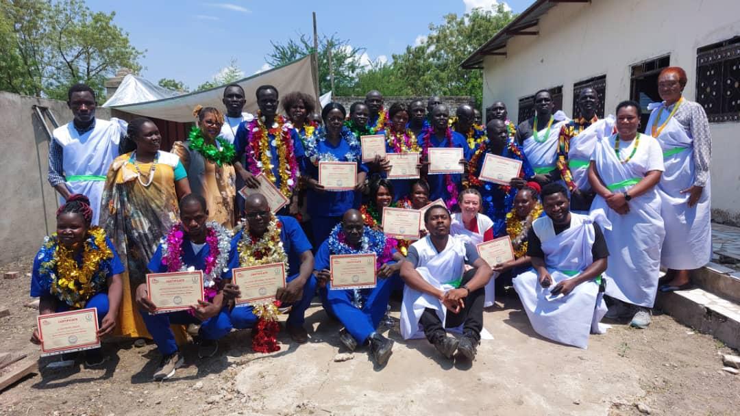 In Malakal during the final graduation  for BCNC( Basic clinical nursing Care)