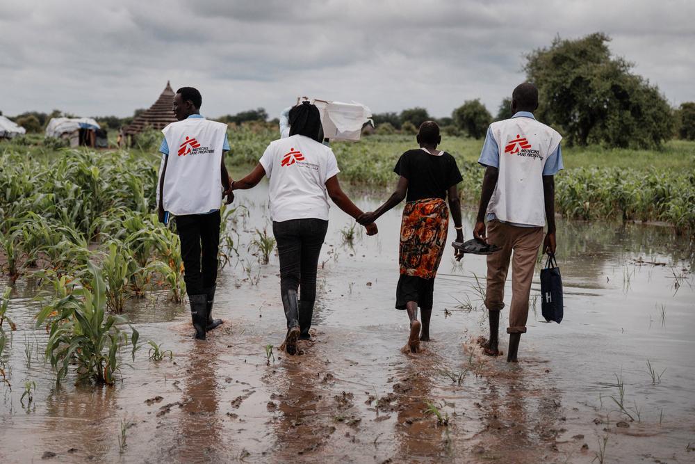 The Integrated Community Case Management  (ICCM) team in Abyei manage 17 health posts spread out across the region. Some are hard to reach and require long arduous walks for the team, especially in the wet season.