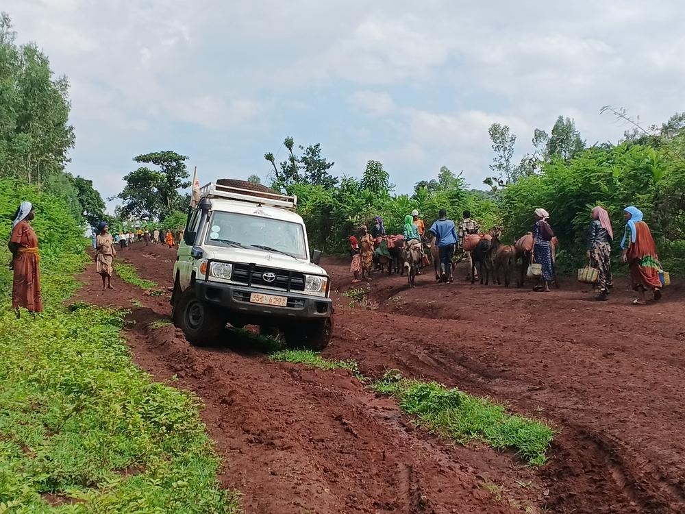 MSF car traveling the rough terrain of West Wollega to reach communities with mobile medical care, West Wollega, Oromia Region, Ethiopia. July 2026