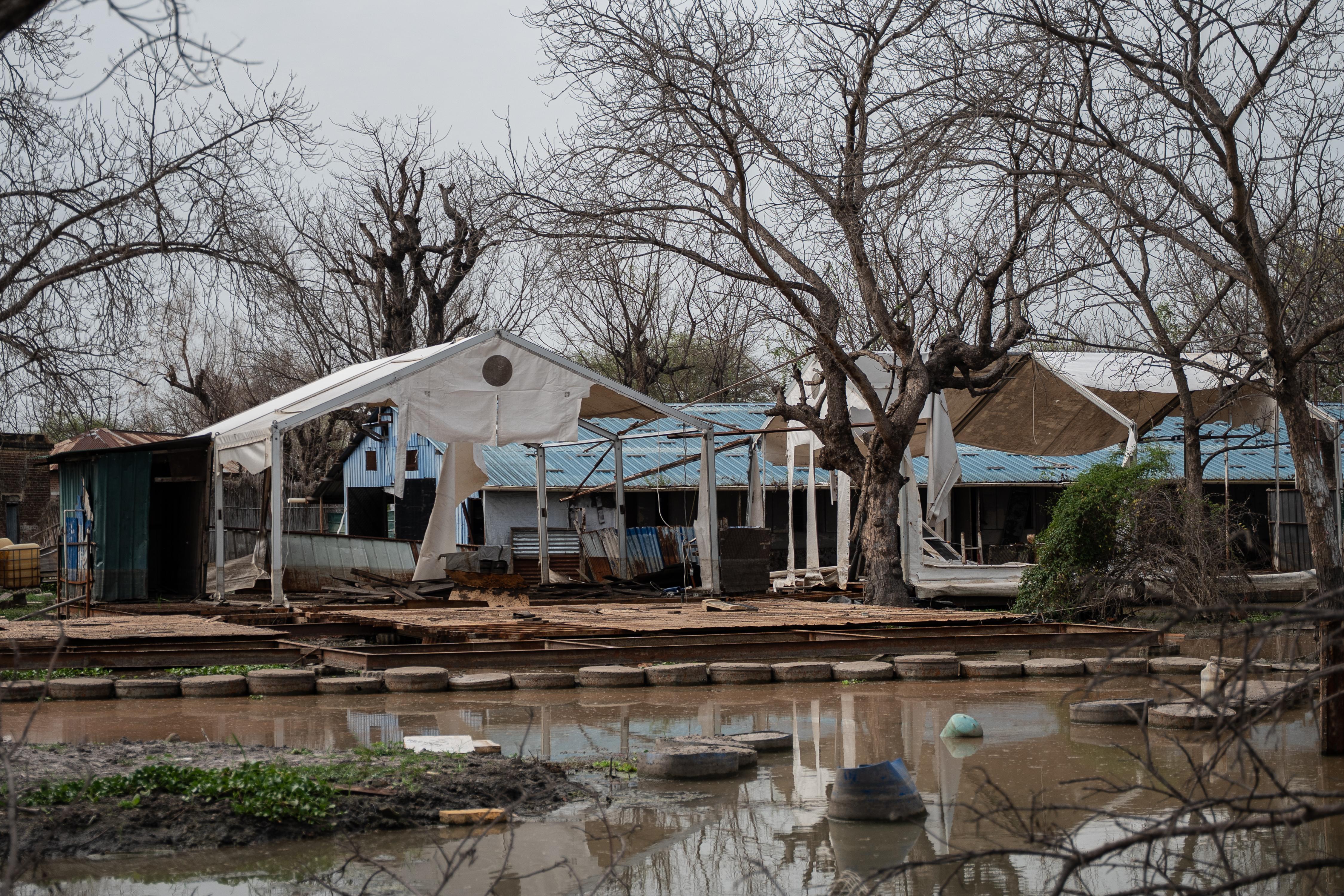On 3 May 2025, MSF hospital in Old Fangak, Jonglei State, was deliberately bombed by government forces, despite being clearly marked with MSF flags, and GPS coordinates shared with authorities. The attack began at around 4:30am, when two helicopter gunships first fired a missile on the pharmacy, burning it to the ground, before continuing firing on the town for the next 30 minutes.